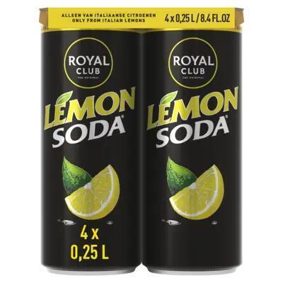 Royal Club Lemon soda 4-pack (1L)