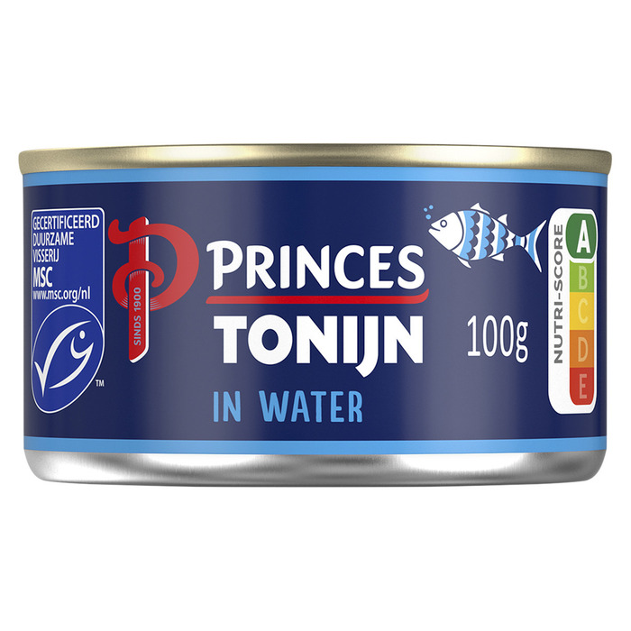 Tonijnstukken in water (100g)