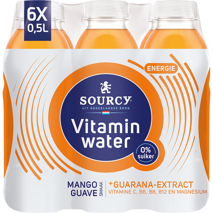 Sourcy Vitaminwater mango guave 6-pack (6 × 0.5L)
