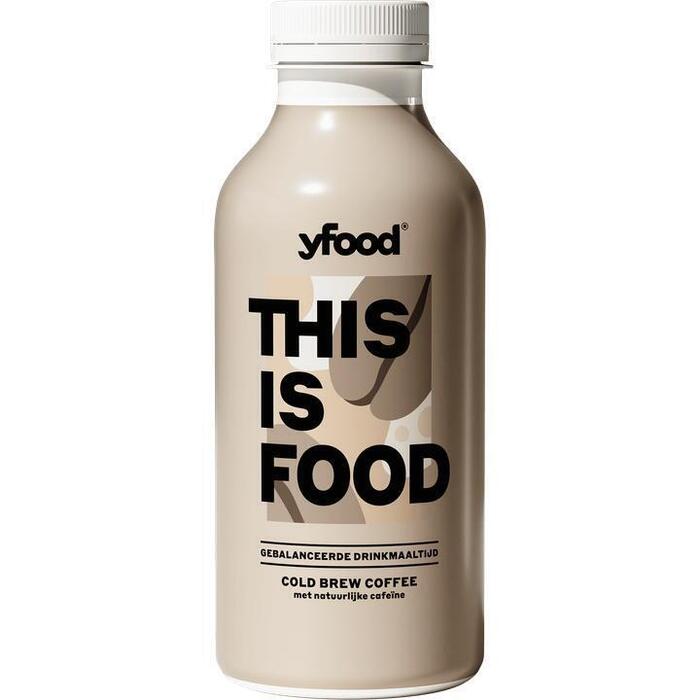 YFood Gebalanceerde Drinkmaaltijd Cold Brew Coffee + 100 mg Cafeïne 500 ml (0.5L)