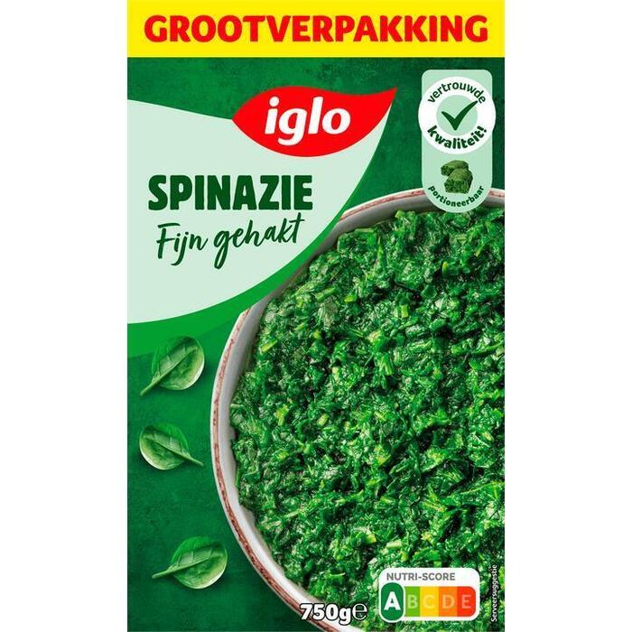 Spinazie Fijn gehakt (Doos, 750g)