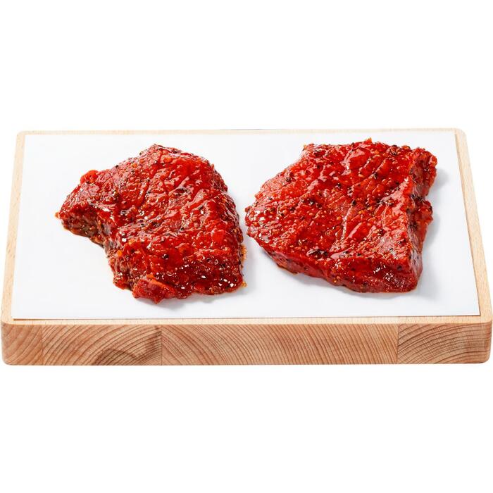 Actie rundersteak alm gemarineerd 3 st. (227g)