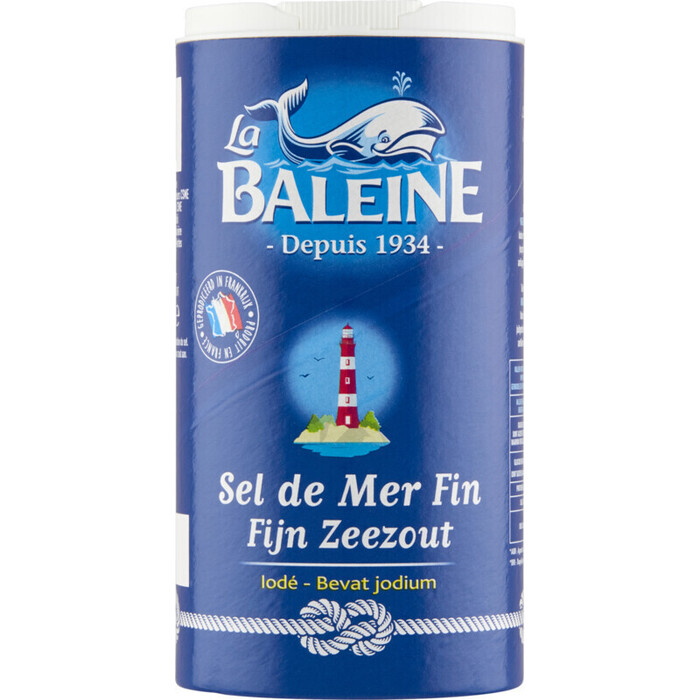 La Baleine Fijn Zeezout Bevat Jodium (500g)