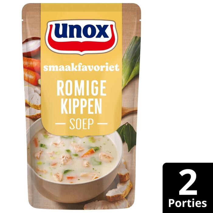 Unox Soep in zak romige kippensoep (Zak, 0.57L)