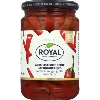Royal Geroosterde paprika in reepjes (Pot, 310g)