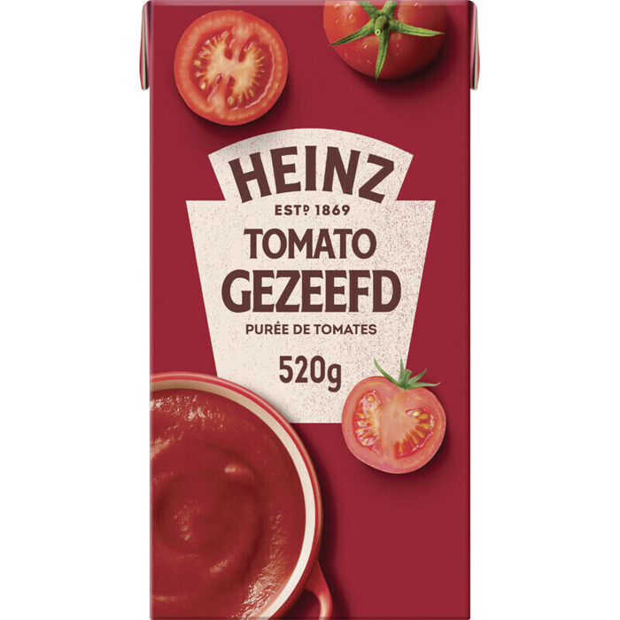 Heinz Tomaten Gezeefd Bio 520 g (0.5L)