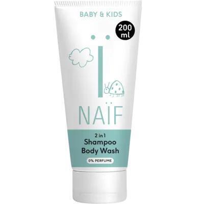 Naïf 2 in 1 shampoo & body wash (200ml)