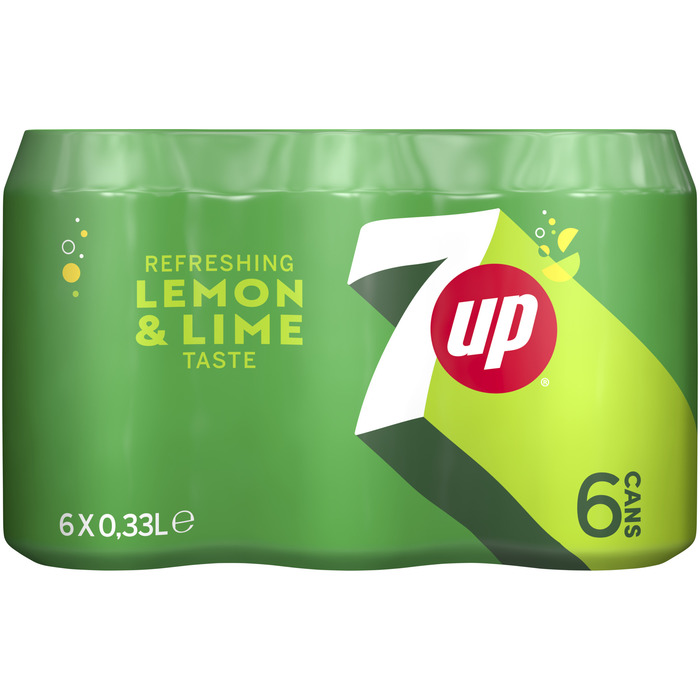 7UP Lemon, Lime & Bubbles 6 x 330ML (1.98L)