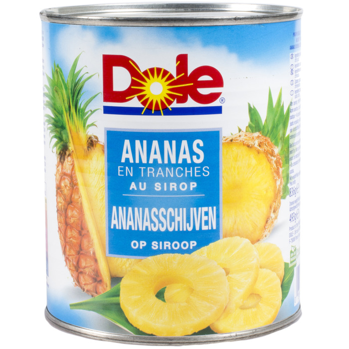Ananasschijven op Siroop (blik, 836g)