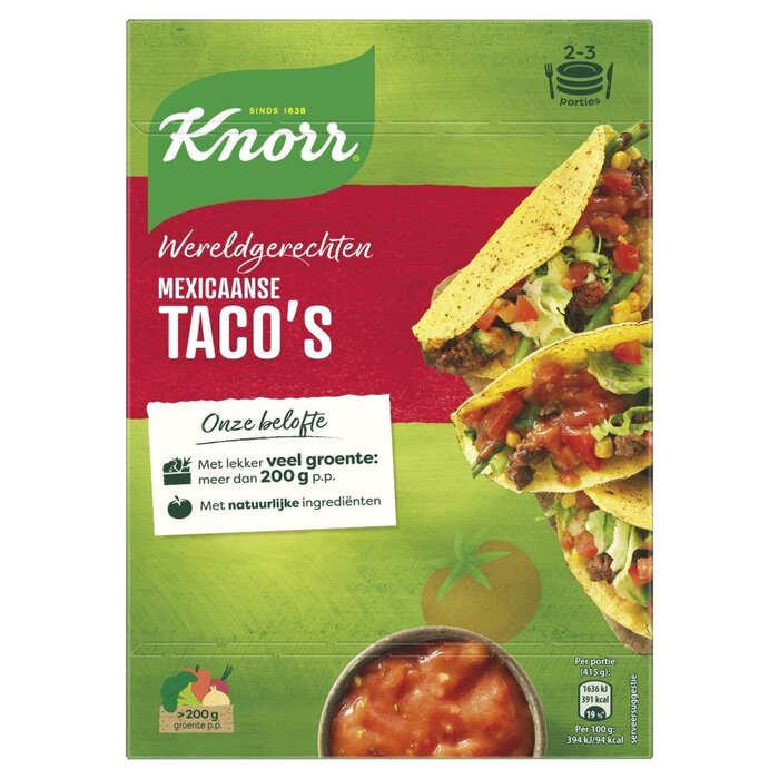 Wereldgerecht mexiaanse tacos (Doos, 136g)