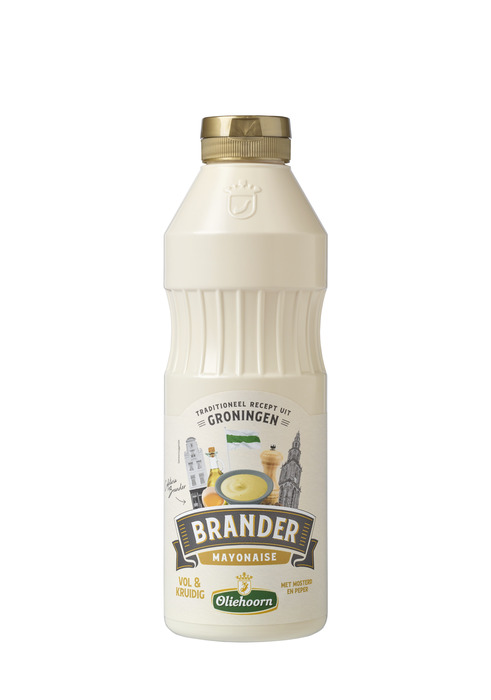 Oliehoorn Brander Mayonaise met Mosterd en Peper 750 ml (0.75L)
