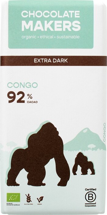 Gorilla bar 92% extra puur (80g)