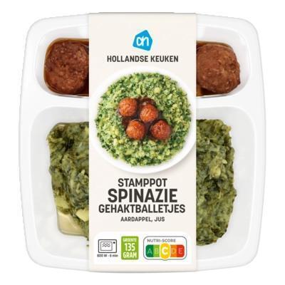 AH Hollandse stamppot spinazie (500g)