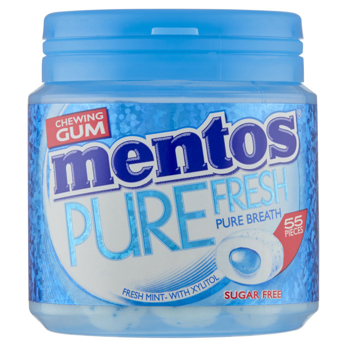 Mentos Chewing Gum Pure Fresh Sugar Free 55 Stuks 110 g (55 × 2g)