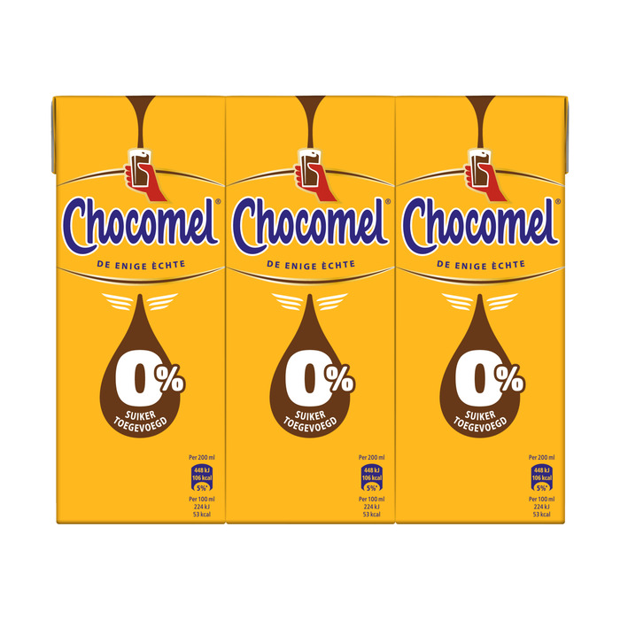 Chocomel 0% Suiker Toegevoegd 6 x 200ml (200ml)