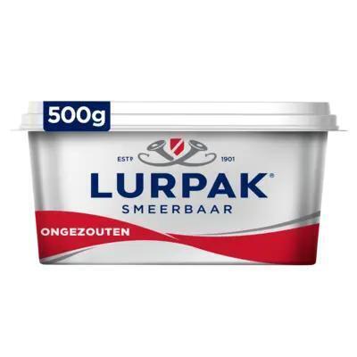 Lurpak Smeerbaar Ongezouten 500 g (500g)