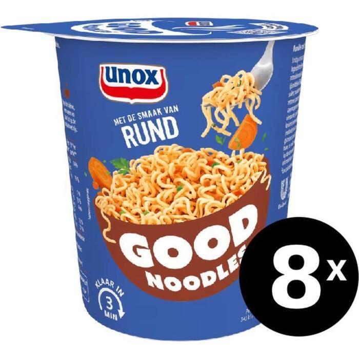 Doos Unox Good noodles cup rund (63g)