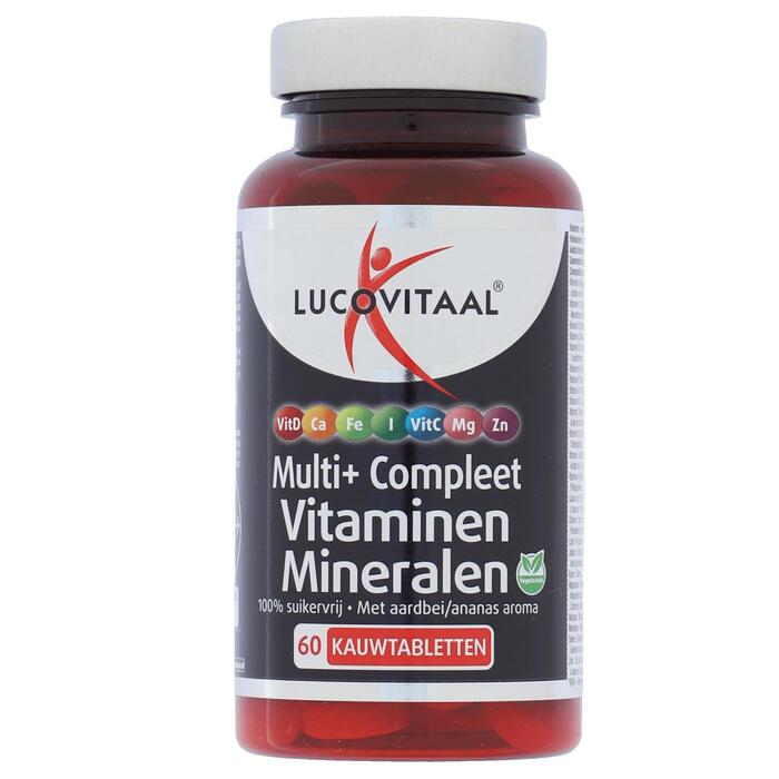 Lucovitaal Multi+ compleet vitaminen mineralen (60 × 1.4g)