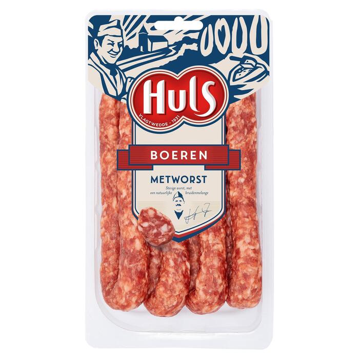 Huls Boeren Metworst 4 x 95 g (380g)