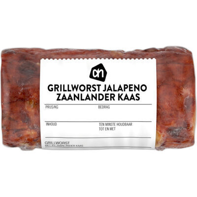 AH Grillworst jalapeno zaanlander kaas (235g)