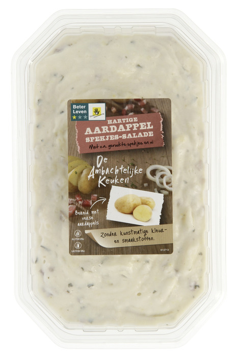 Ambachtelijke Keuken Aardappelsalade met spekjes (Kuipje, 750g)