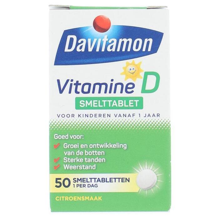Davitamon Vitamine D smelttabletten vanaf 1 jaar (50 st.)