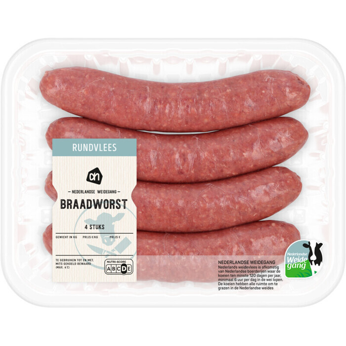 AH Runderbraadworst (4 × 100g)