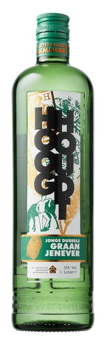 Jonge dubbele graan jenever (Fles, 1L)