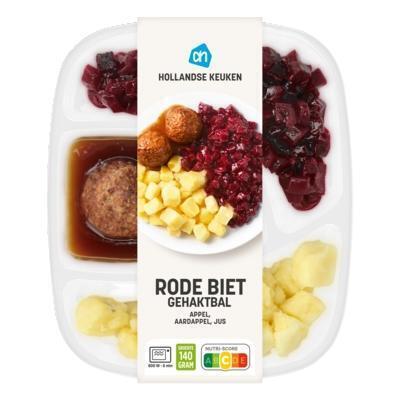 AH Gehaktbal met rode bietjes en appel (500g)