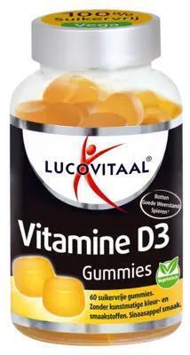 Lucovitaal Vitamine D3 gummies sinaasappelsmaak (60 × 2.5g)