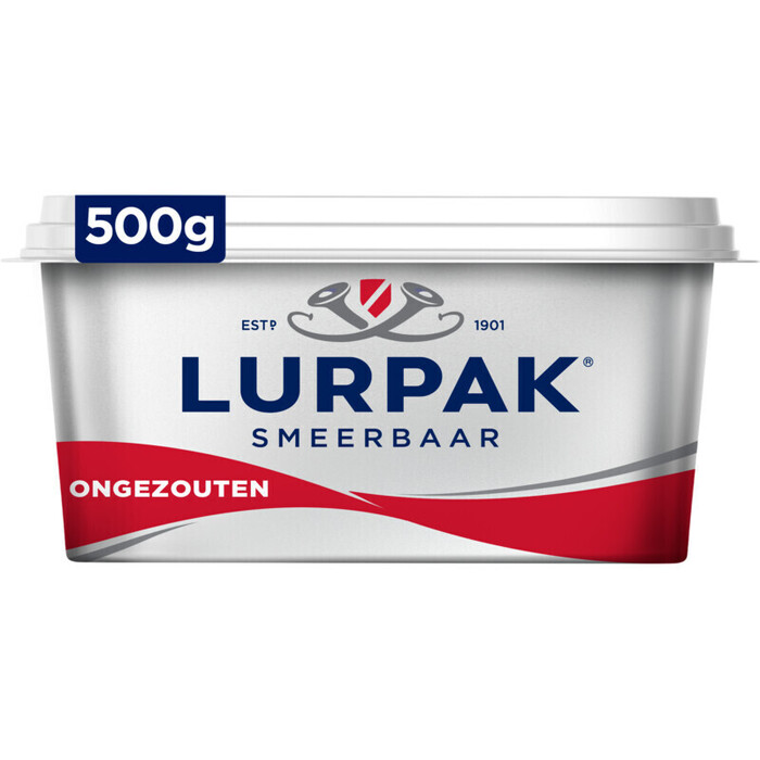 Lurpak Smeerbaar Ongezouten 500 g (500g)