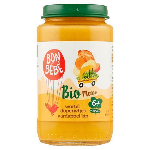 Biomenu m0616 wortel doperwt aardappel kip (200g)