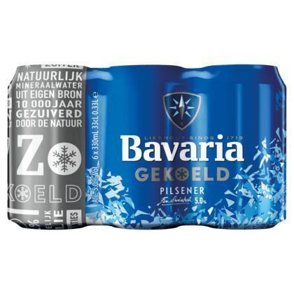 Bavaria Bier gekoeld blik 6 x 33 cl (6 × 33cl)