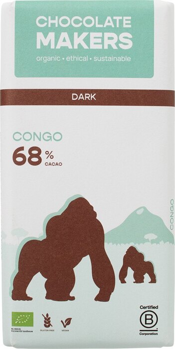 Puur 68% virunga cacao (reep, 80g)
