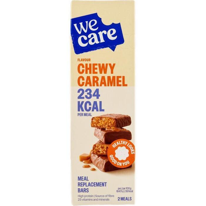 WeCare Flavour Chewy Caramel Meal Replacement Bars 2 x 60g (2 × 60g)