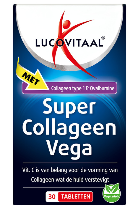 Lucovitaal Collageen vega super tabletten (30 × 0.9g)