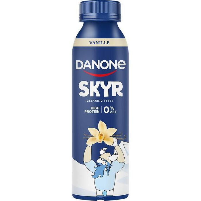 Danone Skyr drink vanille high protein 0% vet (270g)