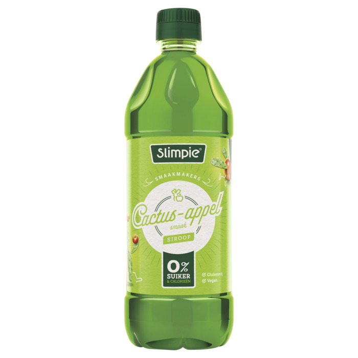 Slimpie Cactus-Appel Smaak Siroop 650ml (0.65L)