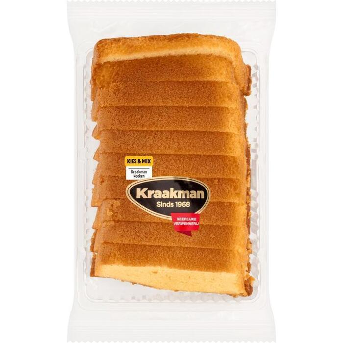 Kraakman Gesneden Roombotercake 375 g