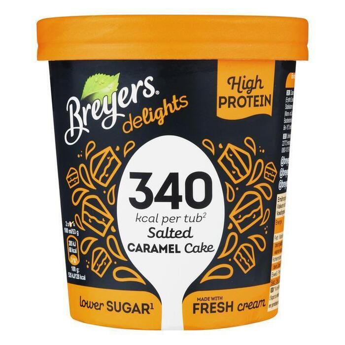 Breyers Salted caramel proteine ijs low calorie (46.5cl)
