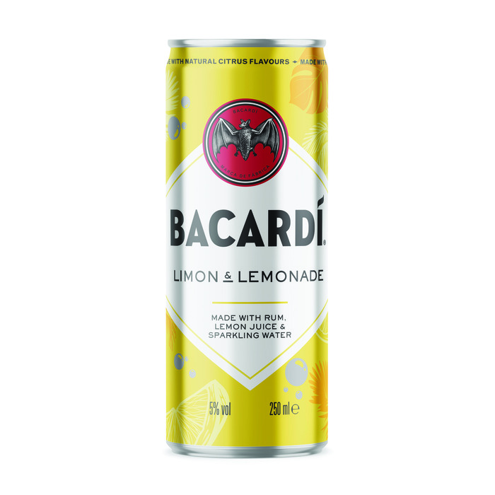 Bacardi Limon & lemonade (blik, 250ml)