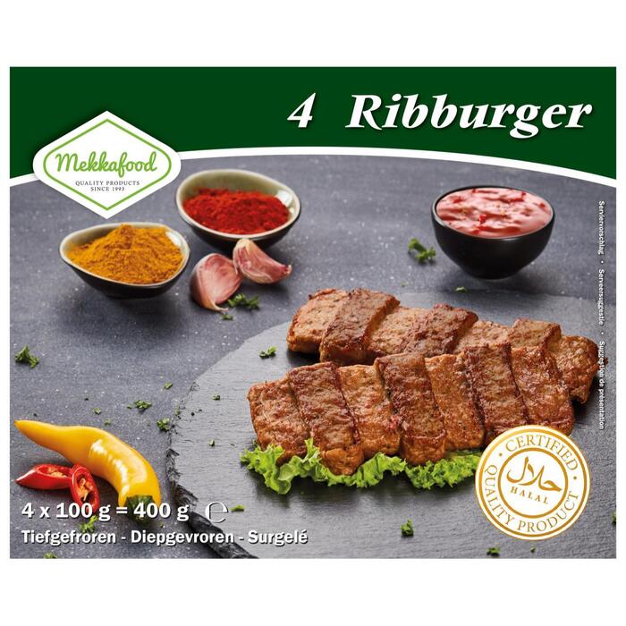 Mekkafood Ribburger 4 x 100g (400g)