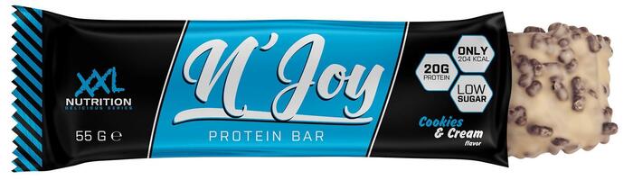 N'Joy Protein Bar - Cookies & Cream - 1 reep (55g)