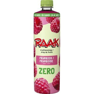 Siroop zero framboos (Fles, 0.75L)
