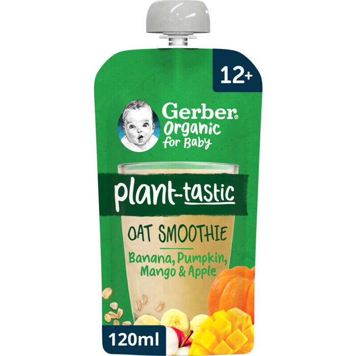 Gerber® Plant-tastic Oat Drink Banaan Pompoen Mango 12+ (120ml)