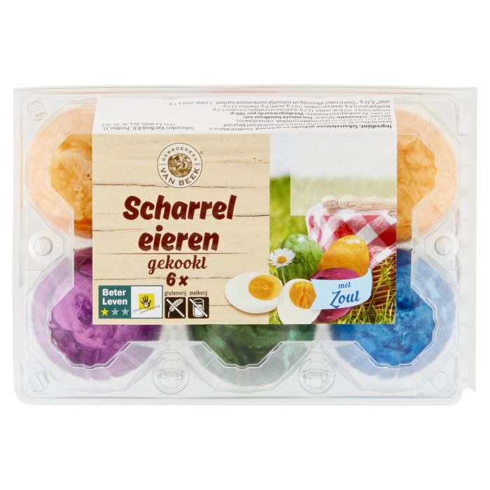 Scharreleieren gekleurd