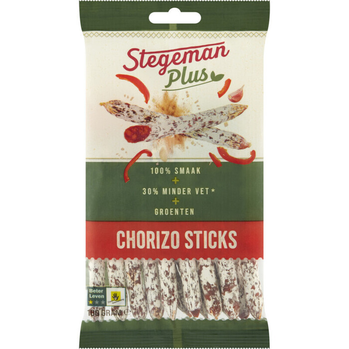 Stegeman Plus Chorizo Sticks 100 g (100g)