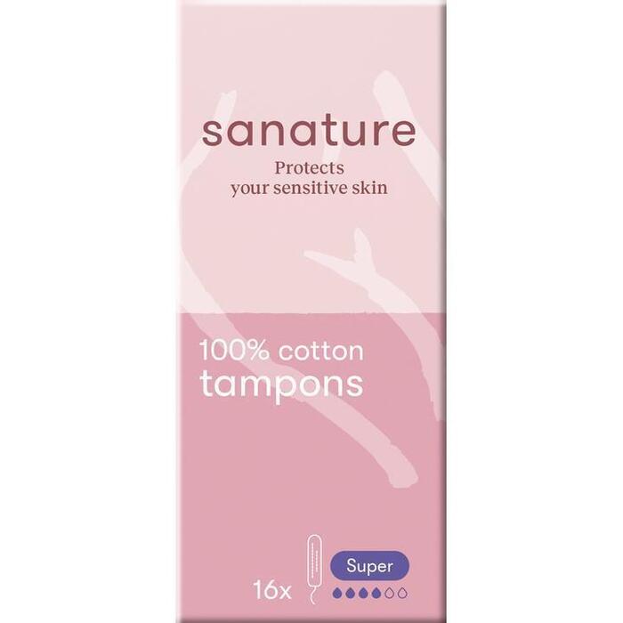 Sanature katoenen tampon super