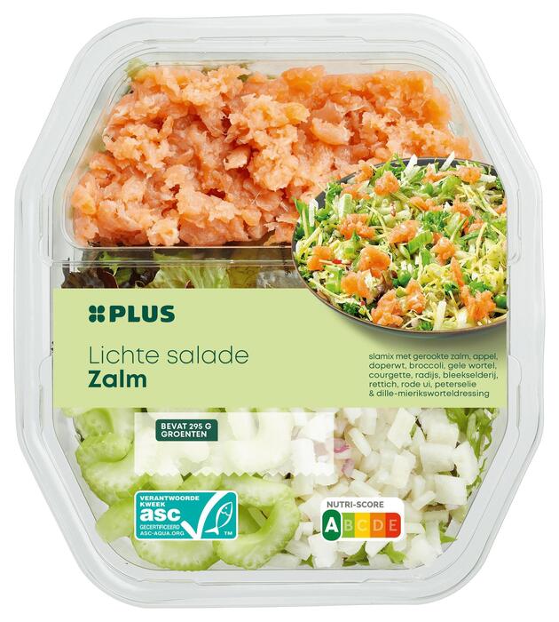 PLUS Lichte salade Gerookte Zalm (Bakje, 400g)