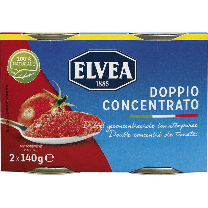 Doppio tomatenpuree 2 stuks (2 × 140g)
